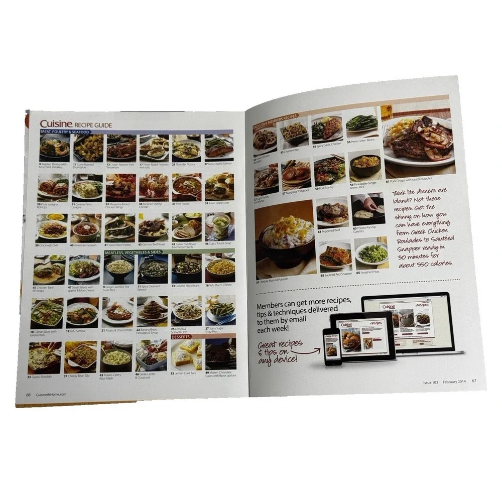 Cuisine at Home Magazine Lot 11 Exclusive Members Edition 2013-2018 Recipes